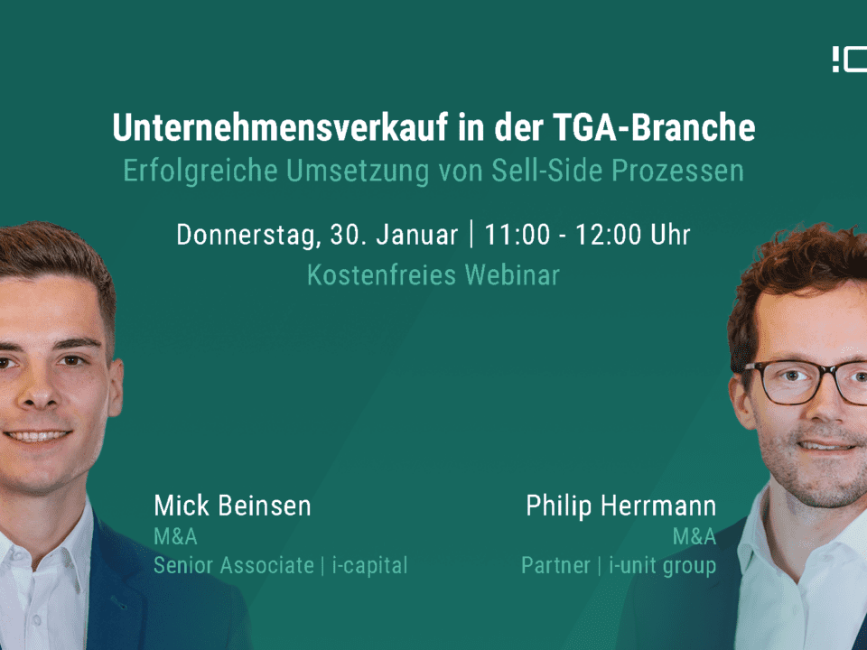 Webinar Unternehmensverkauf i-capital