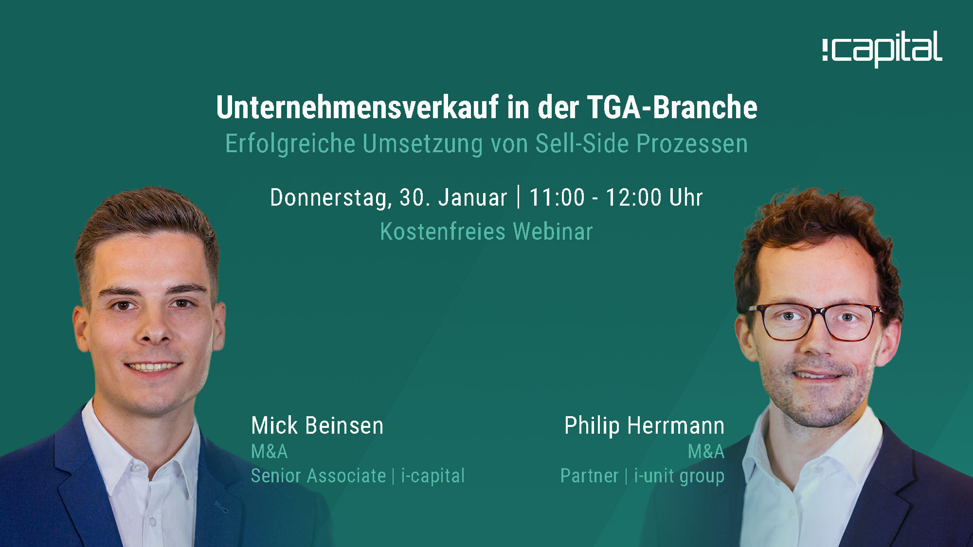 Webinar Unternehmensverkauf i-capital